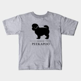 Peekapoo Black Silhouette Kids T-Shirt